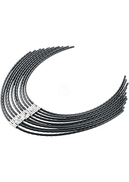 Çim Biçme Makarası Hattı-10 x Çizgiler-Siyah (Yurt Dışından)
