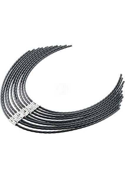 Çim Biçme Makarası Hattı-10 x Çizgiler-Siyah (Yurt Dışından)