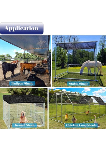 Seradaki Bitkiler Için % 50 Gölge Kumaş Siyah Güneş Mesh Net Bantlı Kenar Grometler 5ft x 10FT (Yurt Dışından)