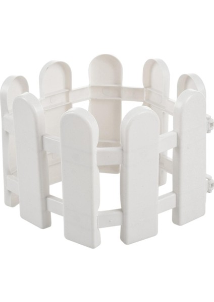 1 Adet 50X13 cm Beyaz Plastik Ağaç Çit Avlu Kapalı Bahçe Çiti (Yurt Dışından)