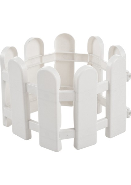 1 Adet 50X13 cm Beyaz Plastik Ağaç Çit Avlu Kapalı Bahçe Çiti (Yurt Dışından)