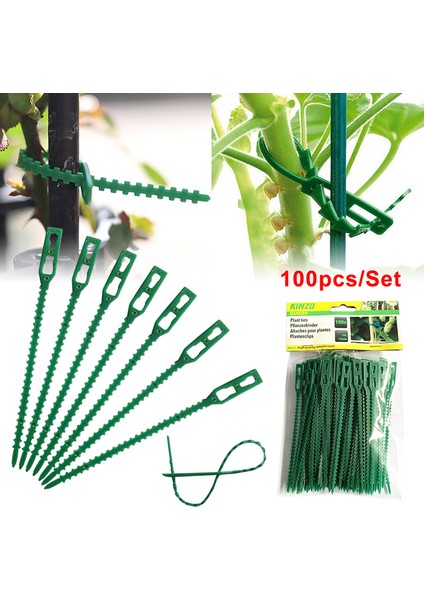 50/100 Adet Yeniden Kullanılabilir Plastik Bitki Destek Klipleri Kelepçeler Bitkiler Asılı Asma Bahçe Karşılaşması (Yurt Dışından)
