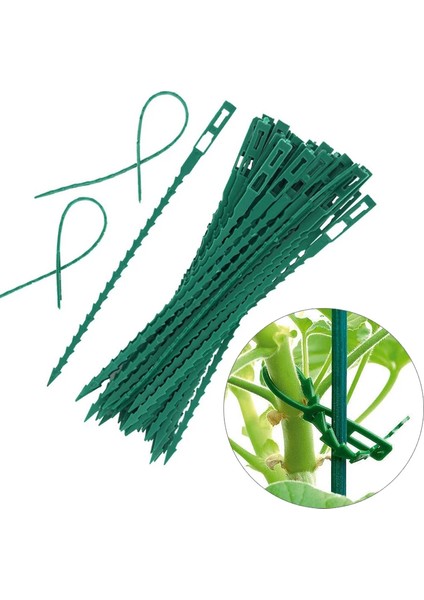 50/100 Adet Yeniden Kullanılabilir Plastik Bitki Destek Klipleri Kelepçeler Bitkiler Asılı Asma Bahçe Karşılaşması (Yurt Dışından)