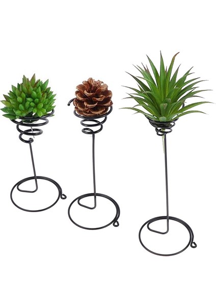 Adet Metal Hava Ananas Standı Taban Bitki Çiçek Raf Tutucu Ev Balkon Dekor Podazz (Yurt Dışından)