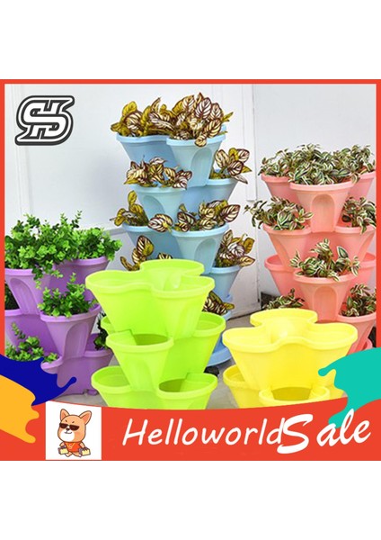 Helloworld Büyüyen Saksı Saksı Çevre Dostu Çilek Bahçecilik Saksı (Yurt Dışından)