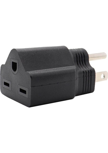 Taşınabilir 110-120V - 220-240V Fiş Adaptörü Siyah 5-15P - 6-15R (Yurt Dışından)