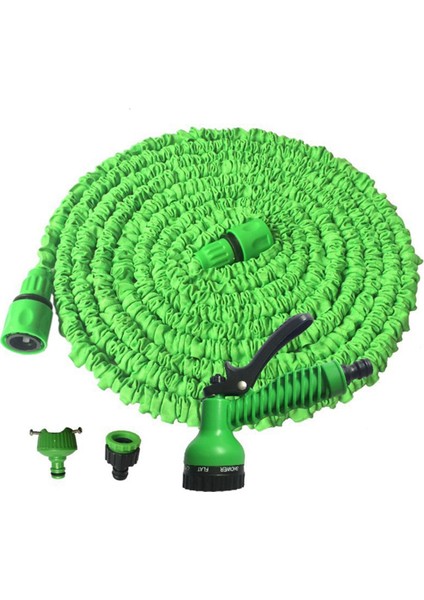 Zoroom 50FT Bahçe Hortumu Sihirli Su Hortumu Sulama Hortumu Makarası Esnek Genişletilebilir Makaralar Hortum Sulama Konektörü (Yurt Dışından)