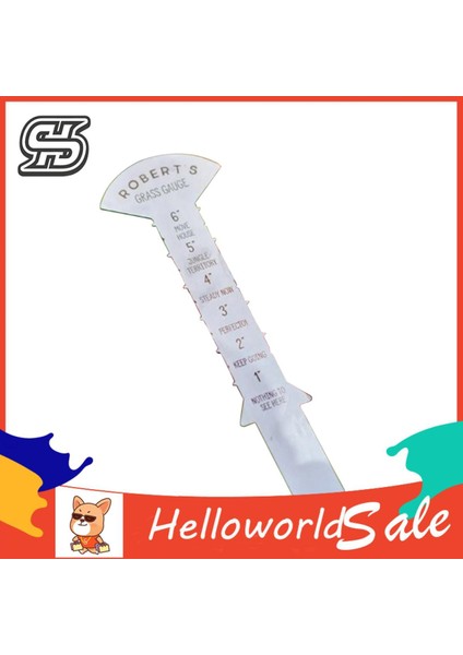 Helloworld Metal Cetvel Ölçek Mark Açık Çim Cetvel Kuru Erik Bitki Ölçme Aletleri (Yurt Dışından)
