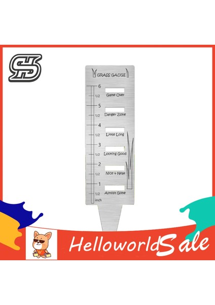 Helloworld Metal Cetvel Ölçek Mark Açık Çim Cetvel Kuru Erik Bitki Ölçme Aletleri (Yurt Dışından)