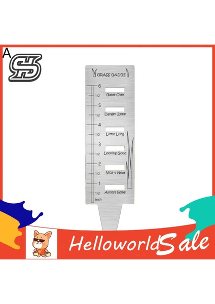 Helloworld Metal Cetvel Ölçek Mark Açık Çim Cetvel Kuru Erik Bitki Ölçme Aletleri (Yurt Dışından)