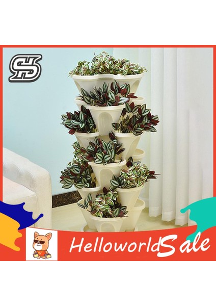 Helloworld Büyüyen Saksı Saksı Çevre Dostu Çilek Bahçecilik Saksı (Yurt Dışından)