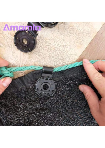 Amamia Güneşlik Net Sabit Toka Yeniden Kullanılabilir Anti-Bard Net Çit Ağı Sabit Toka (Yurt Dışından)