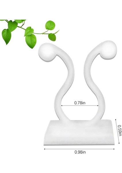 Asma Klipsi-80 * Bitki Tırmanma Duvarı Sabitleme Klipsi-Beyaz (Yurt Dışından) fiyatları