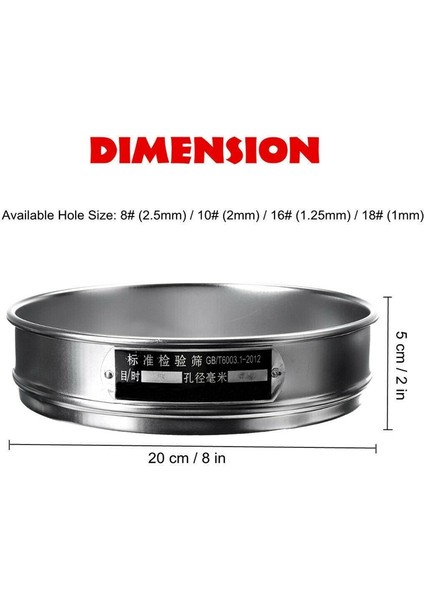 2x Ağır Hizmet Tipi Bahçe Bilmece Elek Örgü Toprak Eleme Kompost Tohum Tepsisi Bahçe Alet-16 (1.25MM) (Yurt Dışından)