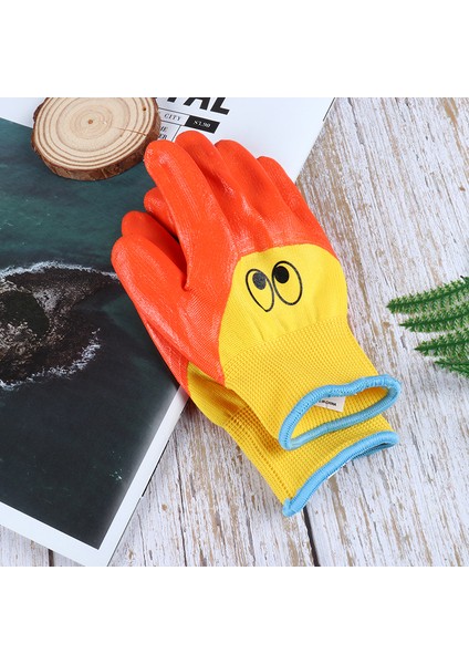 Bir Çift Nefes Alabilen Çocuk Bahçe Eldiveni Dayanıklı Su Geçirmez Koruyucu Eldiven Mj (Yurt Dışından) modelleri