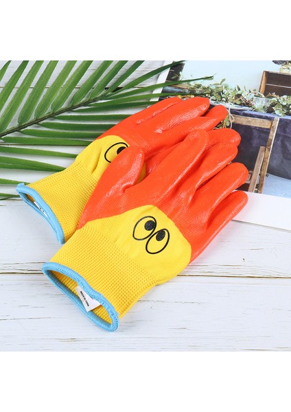 Bir Çift Nefes Alabilen Çocuk Bahçe Eldiveni Dayanıklı Su Geçirmez Koruyucu Eldiven Mj (Yurt Dışından) fırsatları