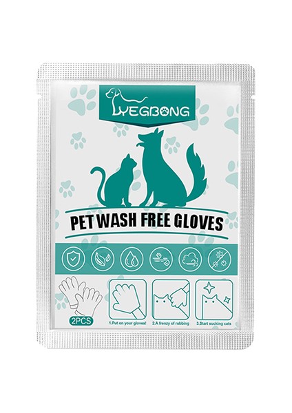 Yıkamasız Evcil Hayvan Temizleme Eldiveni Mendilleri Tek Kullanımlık Temizleme Masajı Bakım Mendilleri Podazz (Yurt Dışından) fiyatları