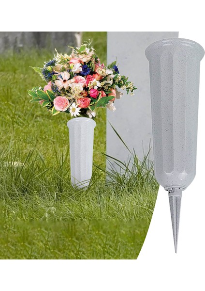 Çiçek Vazo Aşınmaya Dayanıklı Açık Mezar Mezarlığı Vazoları Spike ile (Yurt Dışından) fiyatları