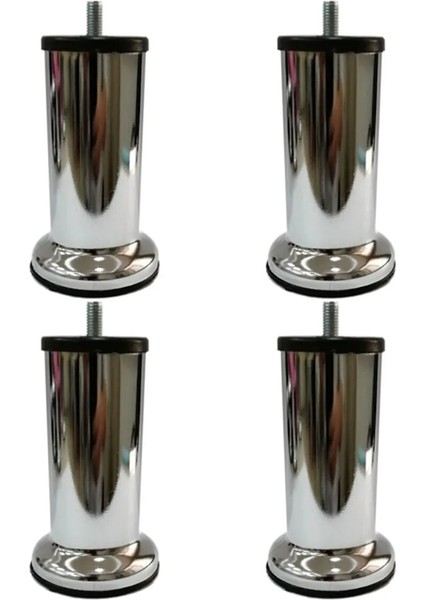 Metal Baza Koltuk Ayağı İnce Diş M8 (4 Adet)