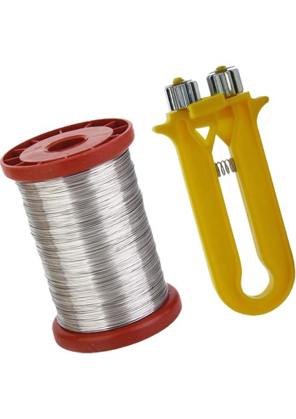 Tel Kablo Crimper-1 Adet Tel Gergi Crimper 1 Rulo 500G Paslanmaz Çelik Arı Kovanı Çerçeve Temel Teli-… (Yurt Dışından)