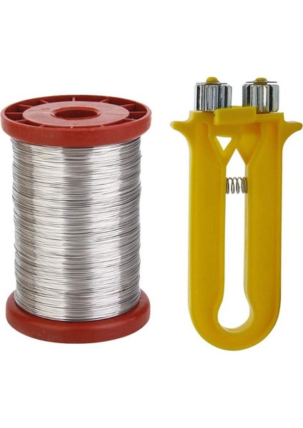 Tel Kablo Crimper-1 Adet Tel Gergi Crimper 1 Rulo 500G Paslanmaz Çelik Arı Kovanı Çerçeve Temel Teli-… (Yurt Dışından)
