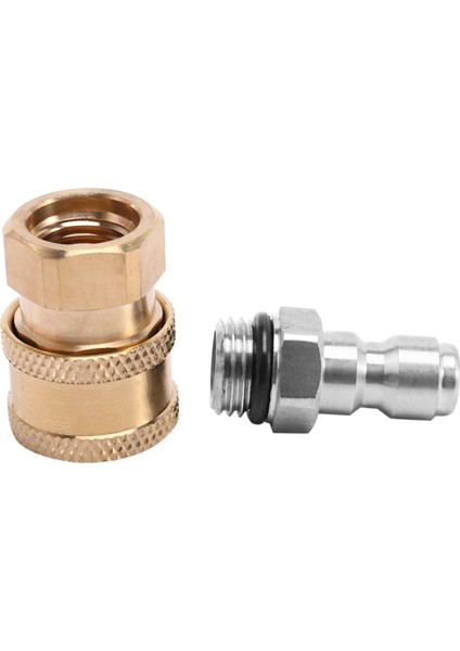 2x Basınçlı Yıkama Adaptörü Seti, 20 Paket O-Ringli 1/4 Inç Hızlı Bağlantı Kesme KITI.5000 Psi (Yurt Dışından)