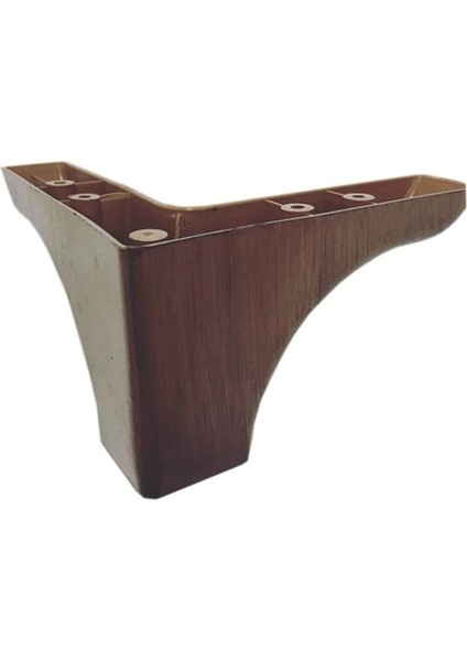 Ilgaz 10 cm Koltuk Baza Çekyat Ayağı Ceviz (4'lü)