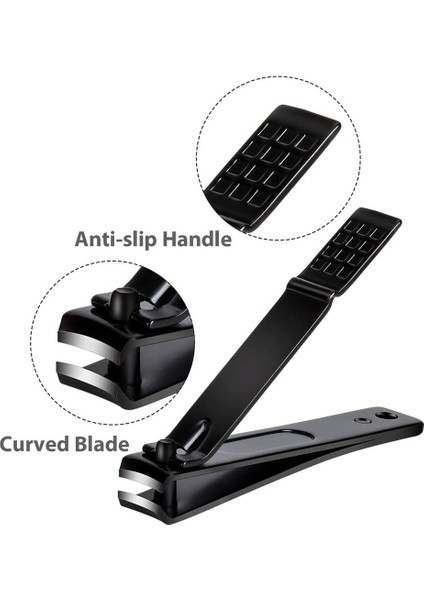 3 Adet/takım Siyah Tırnak Makası Paslanmaz Çelik Sağlam Ultra Keskin Kaymaz Profesyonel Düzeltme Manikür Tırnak Bakımı Aracı Set (Yurt Dışından) fırsatları