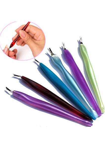 10 Adet Manikür Itici Ayak Düzeltici Dosya Soyma Bıçağı Ölü Cilt Çatal Tırnak Eti Çıkarıcı Rastgele Kozmetik Tırnak Sanat Pedikür (Yurt Dışından) fırsatları