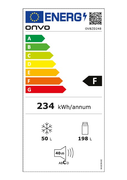 OVBZD248 Buzdolabı 248 L