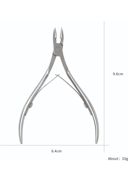 Guangdong Spirit Profesyonel Paslanmaz Çelik Tırnak Makası Clipper Tırnak Sanat Manikür Pedikür Bakım Trim Pense Kesici Güzellik Makas Araçları (Yurt Dışından)
