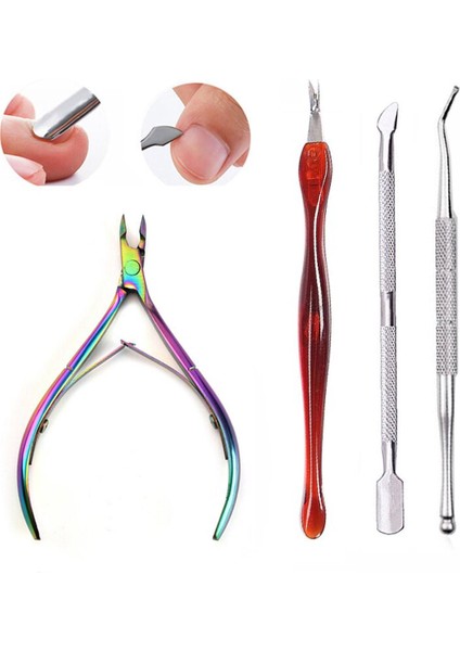 Tırnak Tırnak Eti Itici Makas Cımbız Kesici Clipper Ölü Cilt Tırnak Eti Çıkarıcı Manikür Tırnak Sanat Araçları Tırnak Aksesuarları (Yurt Dışından) fiyatları
