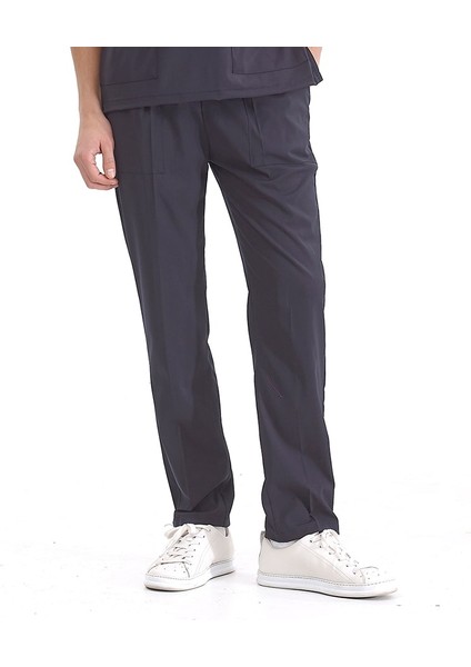 Lacivert Lüks Likralı Tek Alt Pantolon