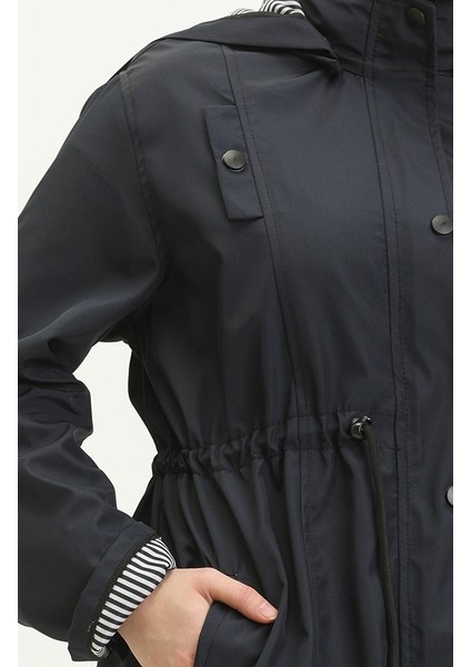 Bycoolest Butik 9005 Bycoolest Butik Orta Boy Bondit Kumaş Trençkot fiyatları