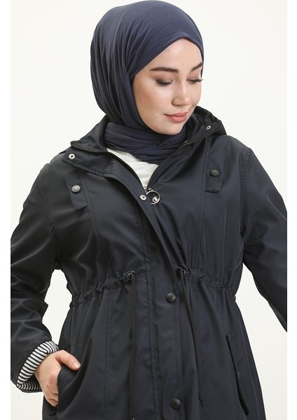 Bycoolest Butik 9005 Bycoolest Butik Orta Boy Bondit Kumaş Trençkot modelleri