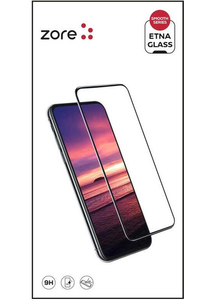 Apple iPhone 12 Pro Max 9h Temperli Tam Kaplayan Kavisli Zore Etnaa Cam Ekran Koruyucu