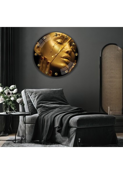 Altın Makyaj Cam Saat - 40 cm fiyatları
