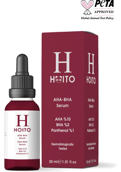 Aha Bha Serum 30ML - Aha%10 Bha %2 Niacinamide %2 Panthenol %1 Zinc Pca %1