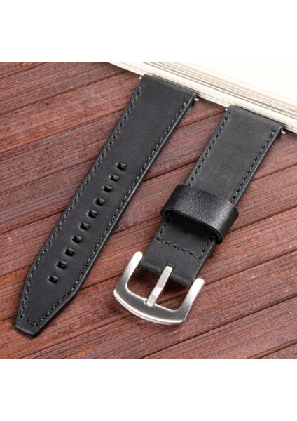 Fossil 20MM 22MM 24MM Deri Kordon FS4656 CH2586 CH2782 FS5132 FS5251 FJR1487 BG1175 Uyumlu Hakiki Deri Kayış Siyah