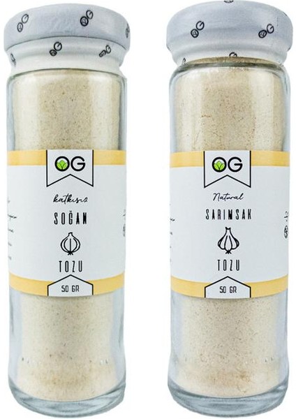 OG natural Sarımsak ve Soğan Tozu 50 gr