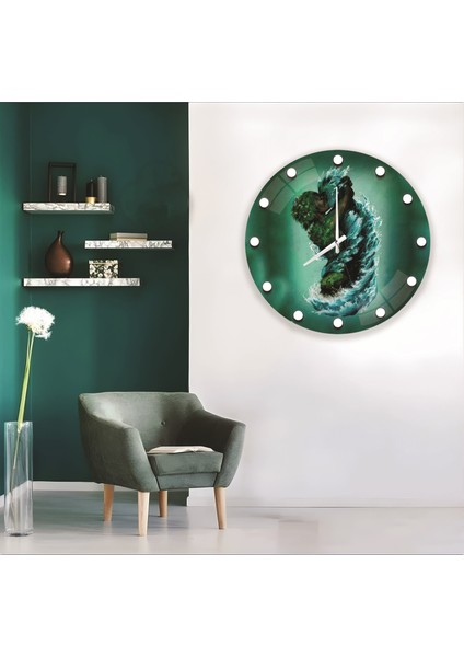 Aşkın Gücü Cam Saat - 60 cm