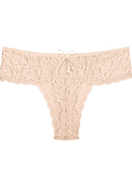 Dantelli Büyük Beden Kadın Tanga Külot