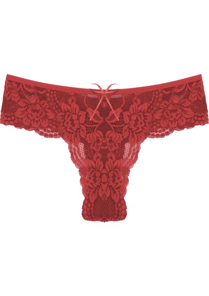 Dantelli Büyük Beden Kadın Tanga Külot