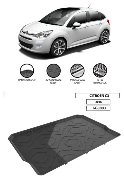 Citroen C3 2016 Bagaj Havuzu