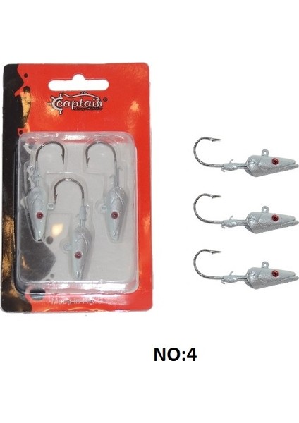 6457 Sandeel Jig Head 15gr Ultimate Sardine 3'lü Set No:4