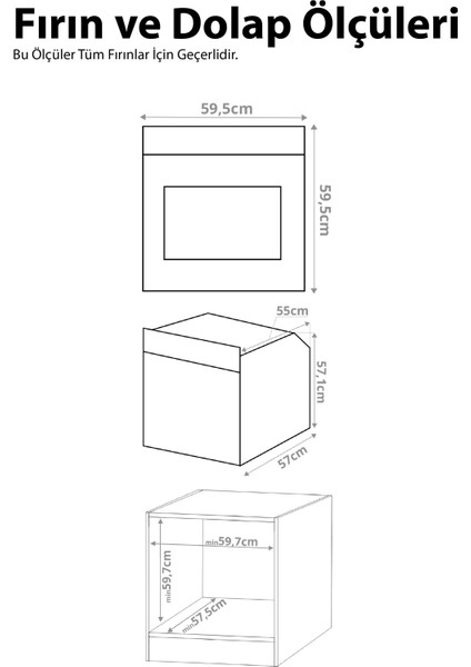 Lüx Rustik Krem 3'lü Cam Ankastre Set