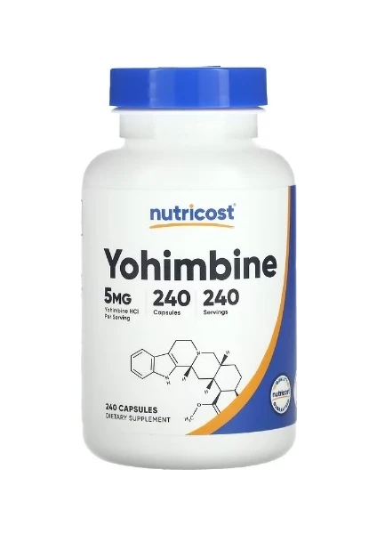 Nutricost, Yohımbıne, 5 Mg, 240 Capsules