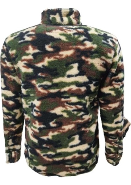 Y01214 Erkek Desenli Kuzu Pelüş Gömlek - Y01214 - Haki - ST01214-HAKI-S fiyatları