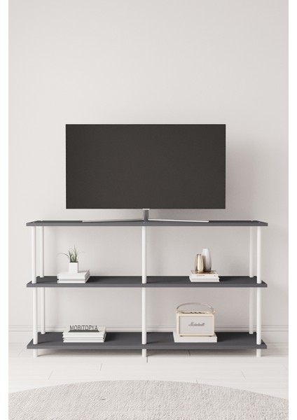 Çevir Kur 150 cm Tv Sehpası, Tv Ünitesi Antrasit Bd