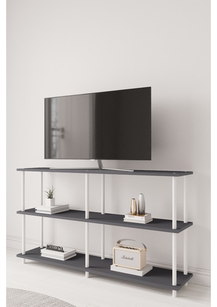 Çevir Kur 150 cm Tv Sehpası, Tv Ünitesi Antrasit Bd
